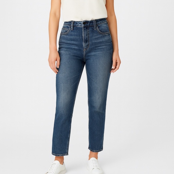 Alexander Wang x DENIM Grip High Rise Straight Jeans Women’s Size 28 Cropped - Picture 1 of 13